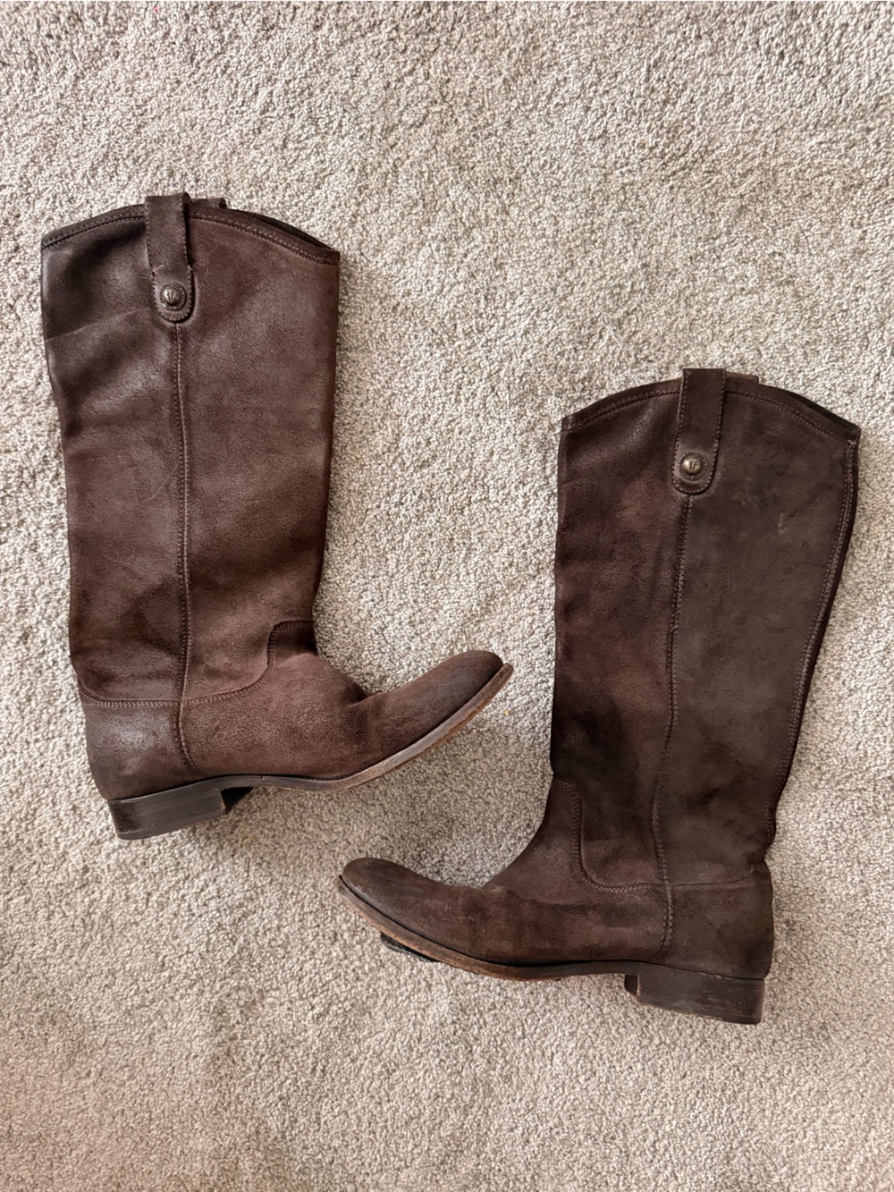 Frye Brown Suede Tall Riding Boots Women’s 10 77142